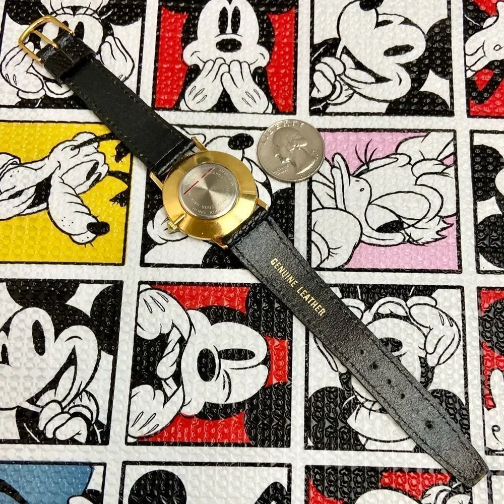 Vintage Walt Disney Productions Bradley Coin Edge Mickey Mouse Watch